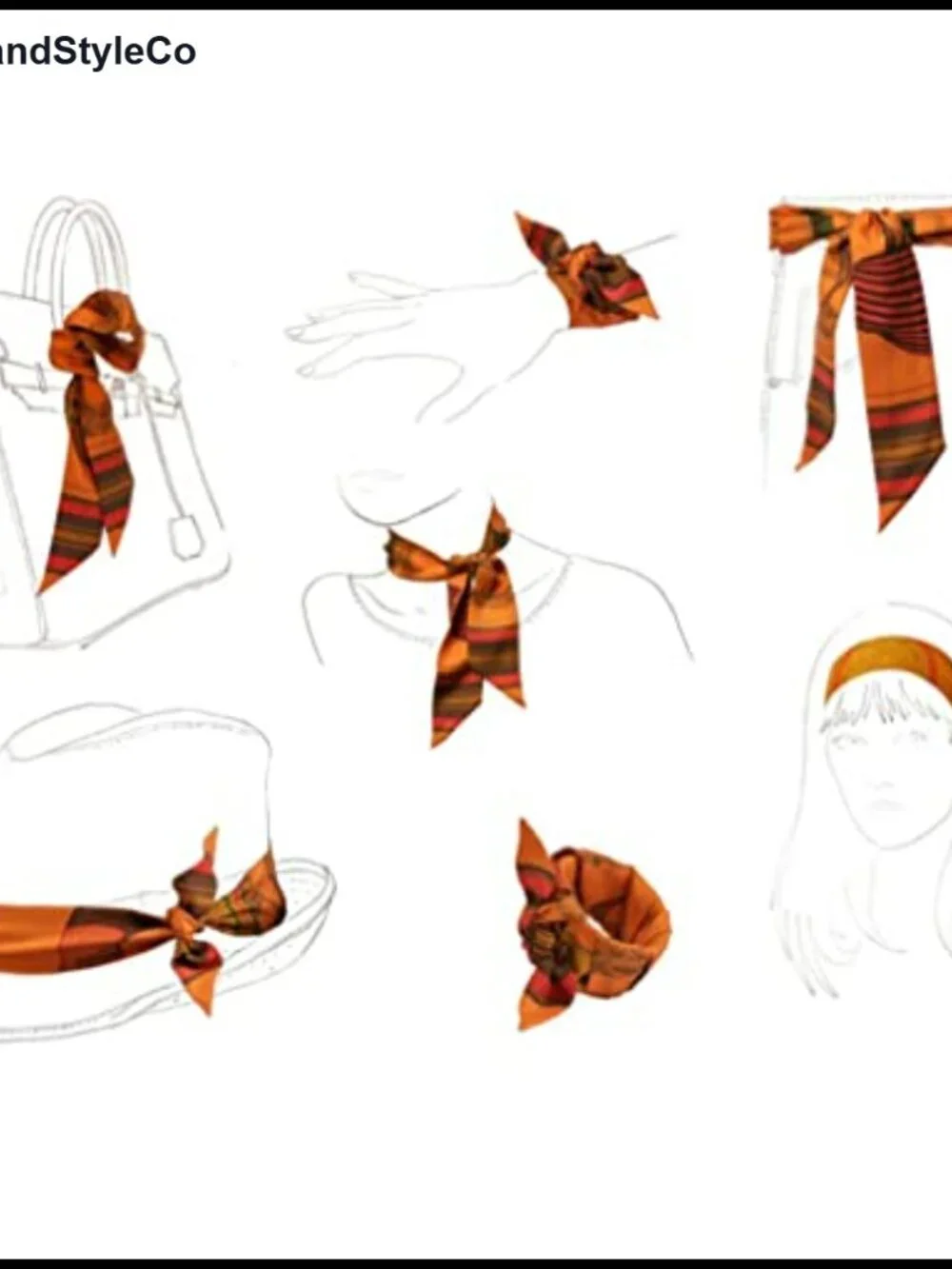 100% Mulberry Silk Scarf - Neck Tie, Hair Ribbon, Bag Wrap, Gift